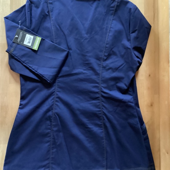 Dickies Navy Contrast Stitch warm Up/Lab Coat - Picture 3 of 4